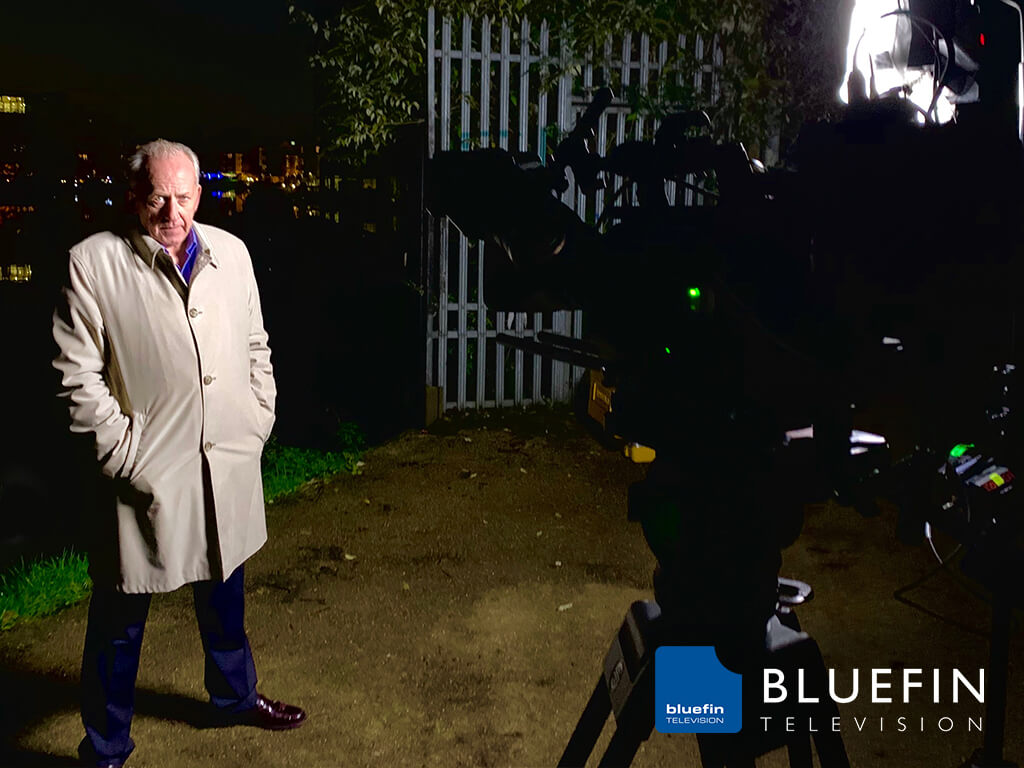 Bluefin Television - Peter Bleksley Ex-Undercover Cop and Presenter on location in London