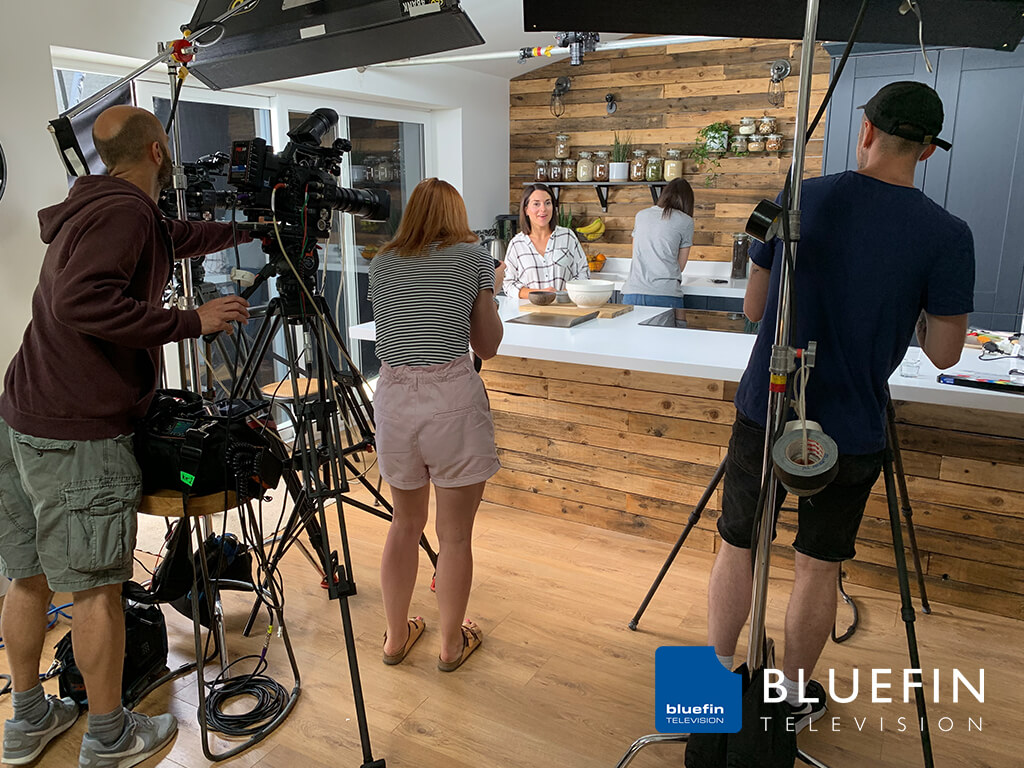 Bluefin Television shooting a video series for start-up company, Whole Health & Fitness, based in Bedfordshire