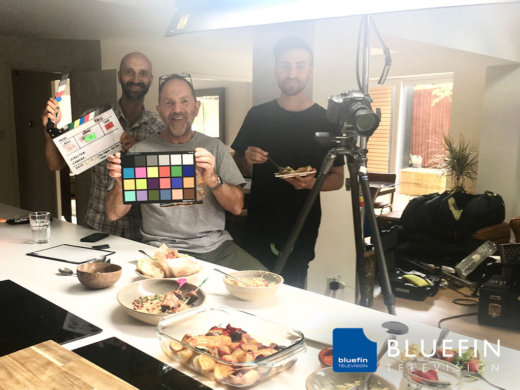 Bluefin Television shooting a video series for start-up company, Whole Health & Fitness, based in Bedfordshire
