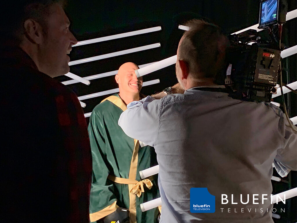 Bluefin Television Shooting Tyson Fury for a BT Sport Promo